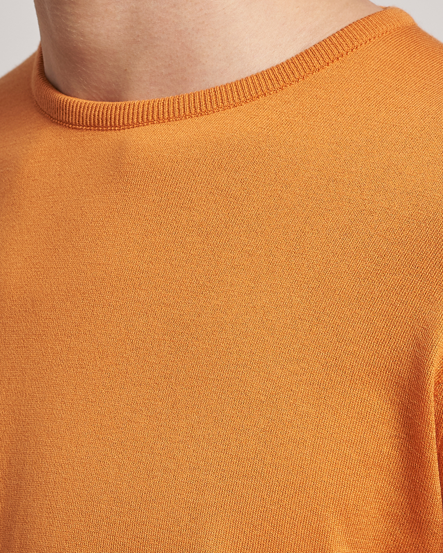 Herr | Tröjor | John Smedley | Hatfield Sea Island Crew Neck Mandarin Orange