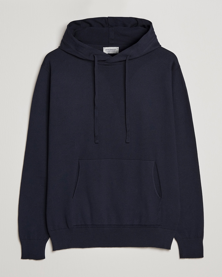 Herr | Tröjor | John Smedley | Sundown Sea Island Hoodie Navy