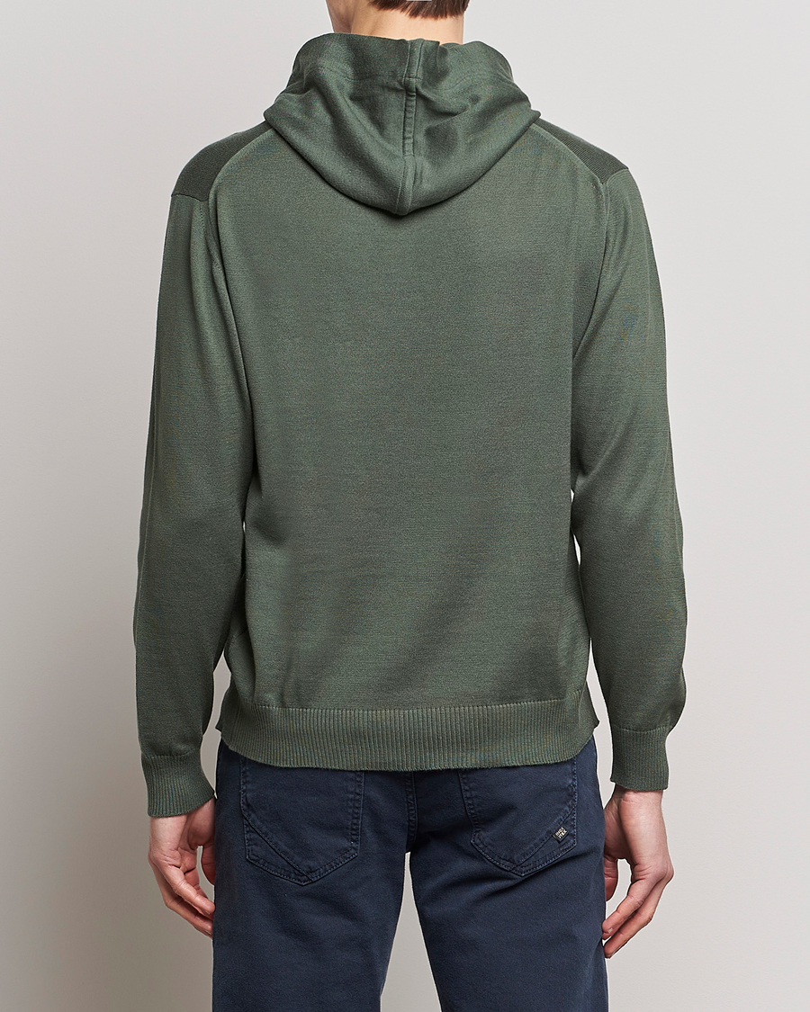 Herr | Tröjor | John Smedley | Sundown Sea Island Hoodie Palm Green