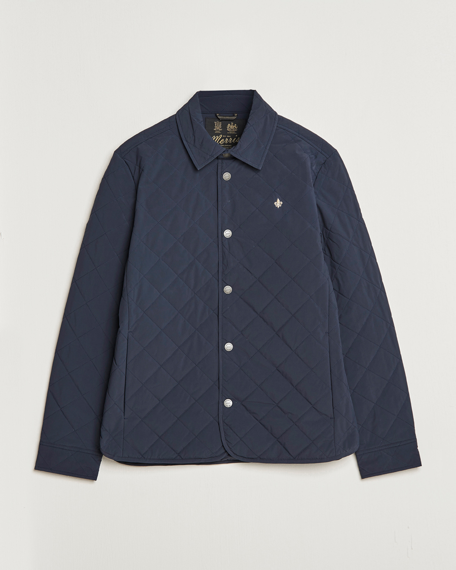 Herr | Jackor | Morris | Dunham Quilted Jacket Old blue