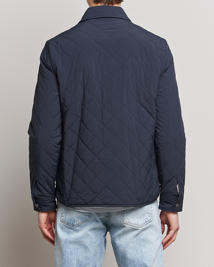 Herr | Jackor | Morris | Dunham Quilted Jacket Old blue