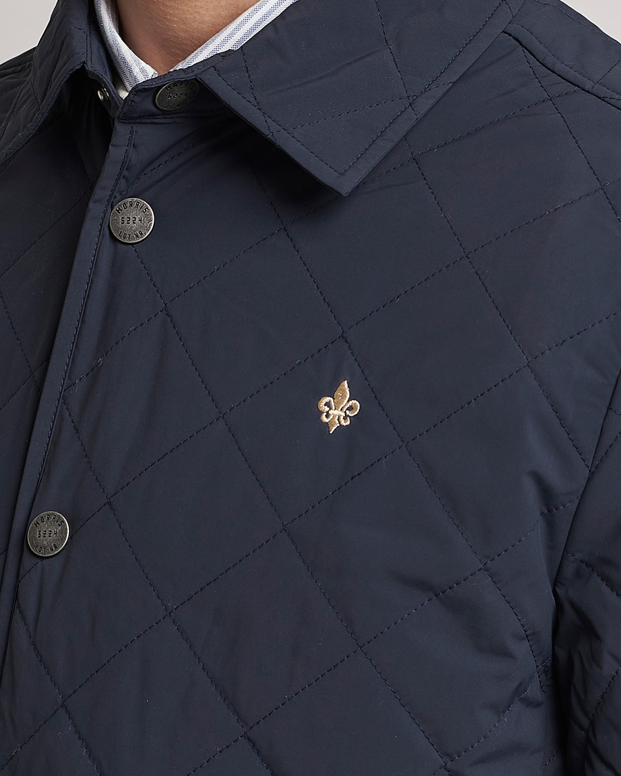 Herr | Jackor | Morris | Dunham Quilted Jacket Old blue