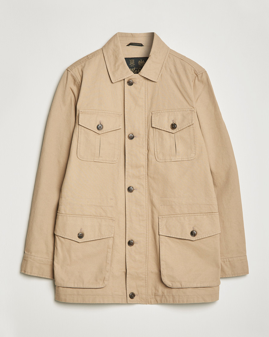 Herr | Jackor | Morris | Amira Cotton Sand Field Jacket Beige