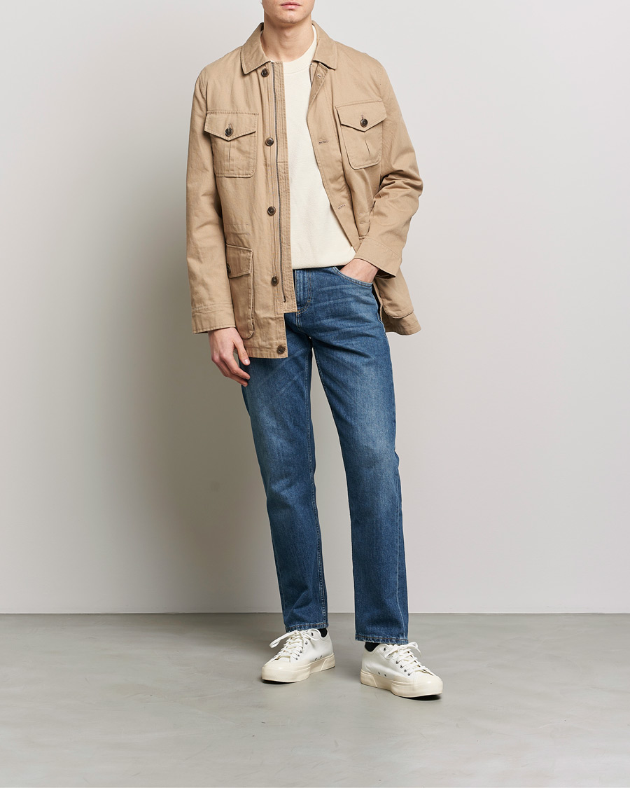 Herr | Jackor | Morris | Amira Cotton Sand Field Jacket Beige