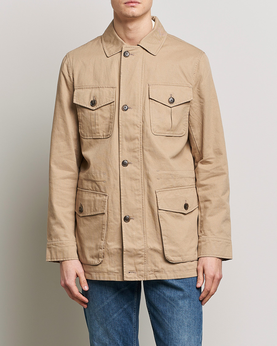 Herr | Jackor | Morris | Amira Cotton Sand Field Jacket Beige