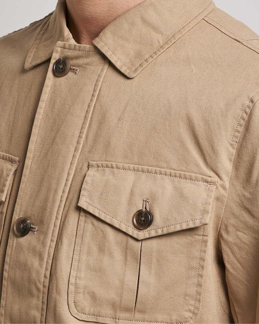 Herr | Jackor | Morris | Amira Cotton Sand Field Jacket Beige