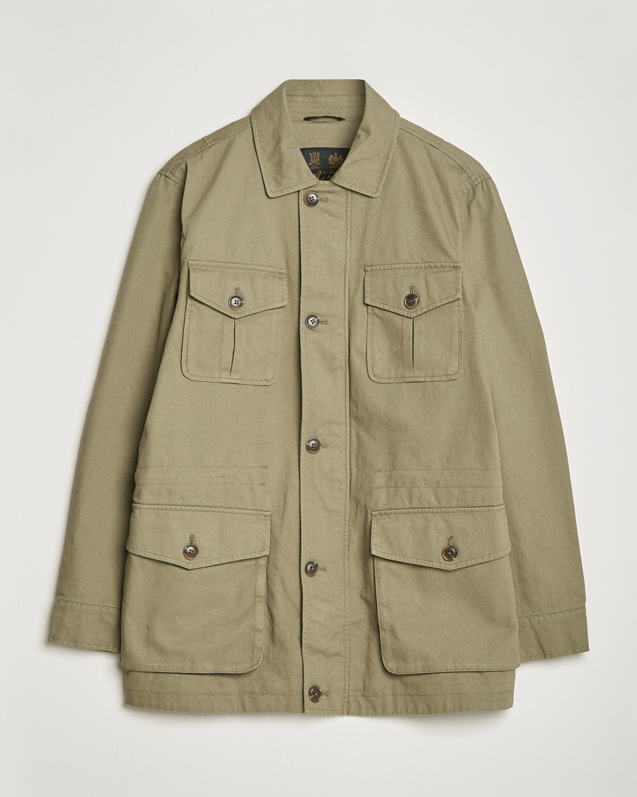 Herr | Jackor | Morris | Amira Cotton Sand Field Jacket Olive
