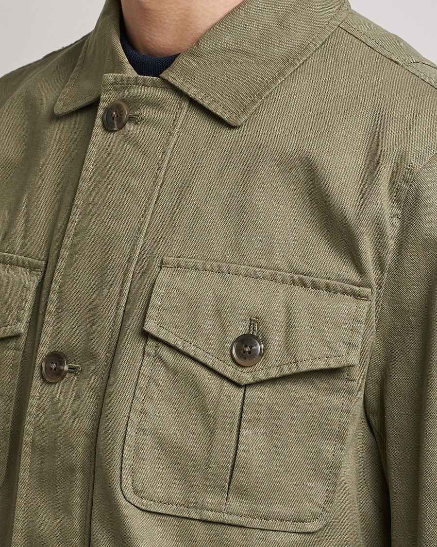 Herr | Jackor | Morris | Amira Cotton Sand Field Jacket Olive