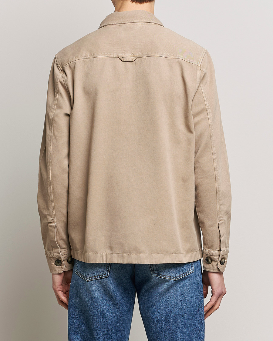 Herr | Skjortor | Morris | Brayden Zip Overshirt Khaki