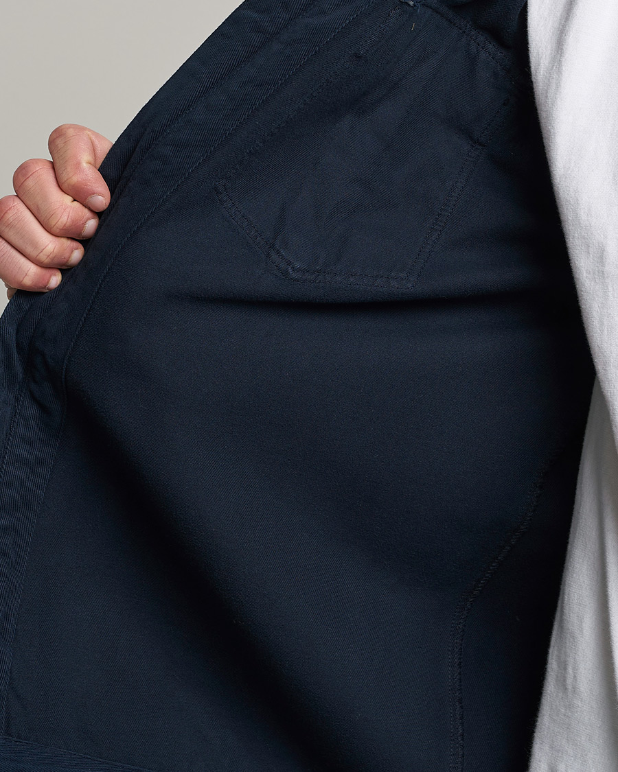 Herr | Skjortor | Morris | Brayden Zip Overshirt Old Blue