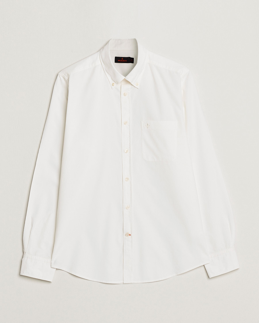 Herr | Skjortor | Morris | Summer Corduroy Shirt Off White