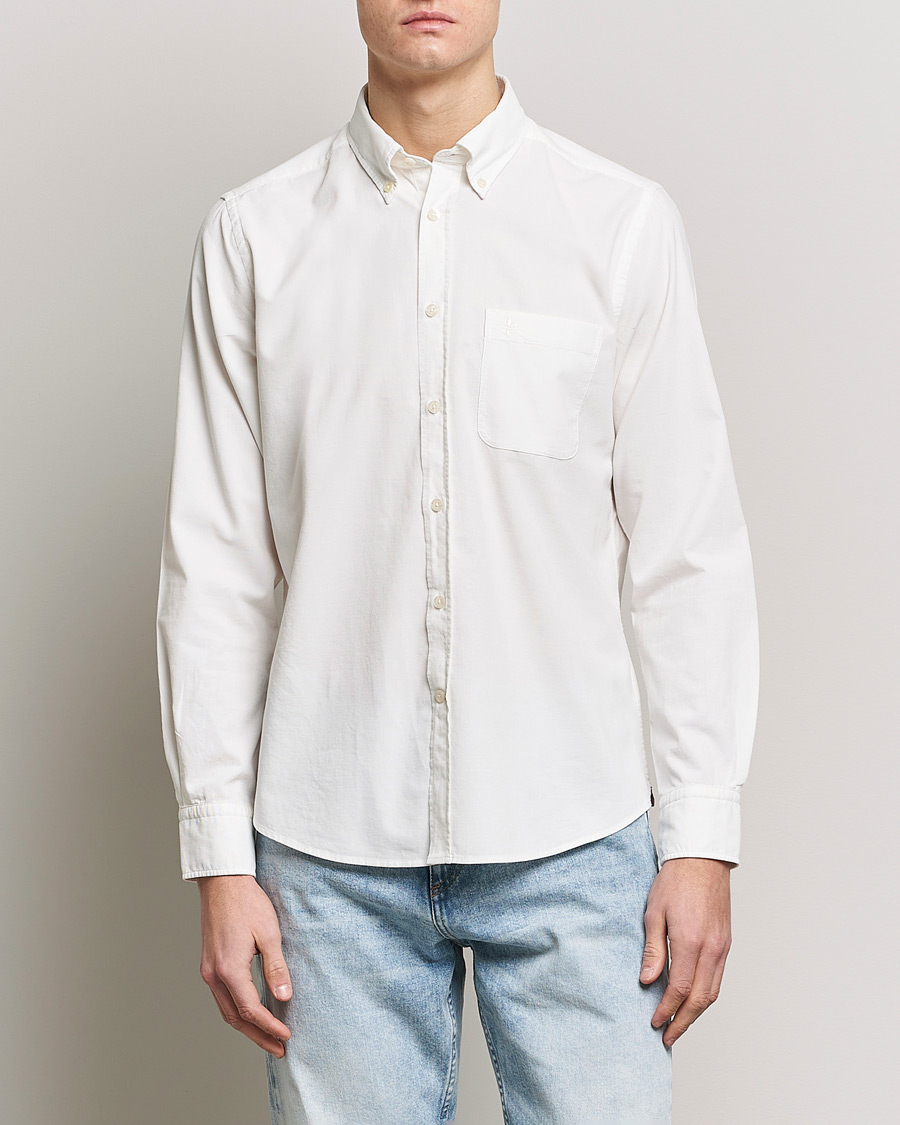 Herr | Manchesterskjortor | Morris | Summer Corduroy Shirt Off White
