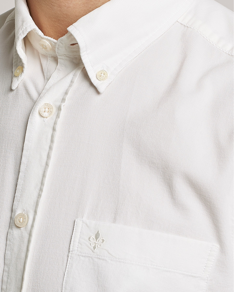 Herr | Skjortor | Morris | Summer Corduroy Shirt Off White