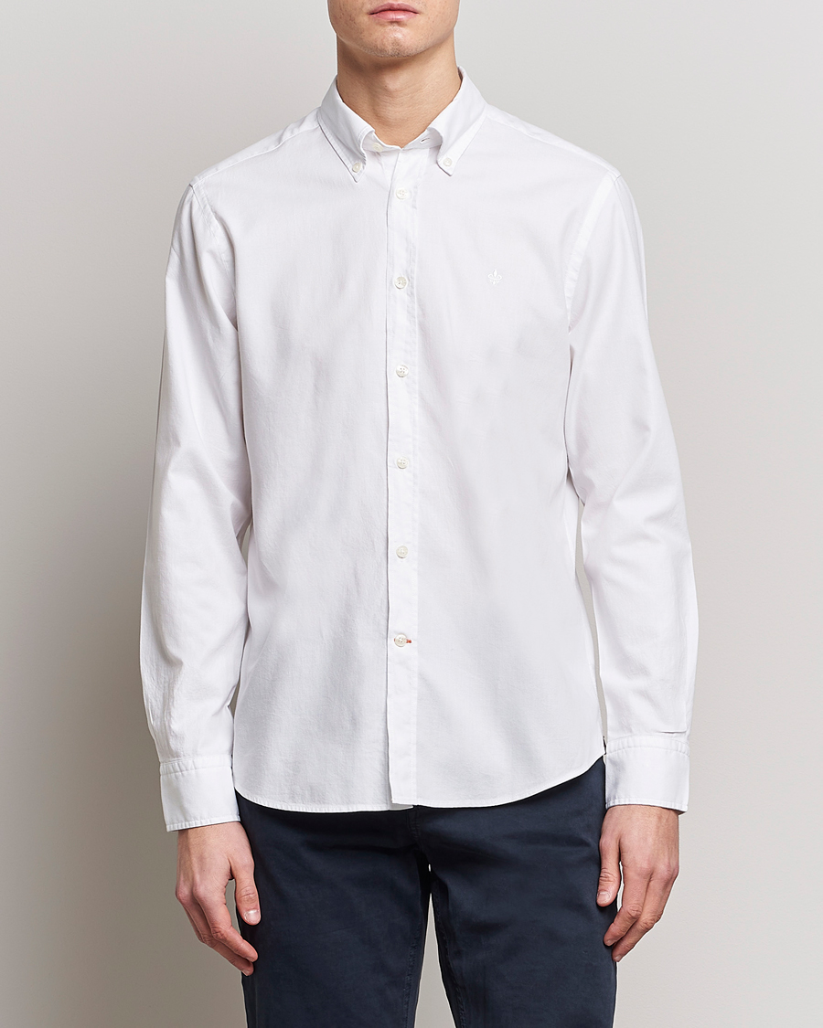 Herr |  | Morris | Structured Washed Button Down Shirt White