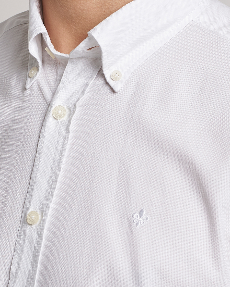 Herr | Skjortor | Morris | Structured Washed Button Down Shirt White