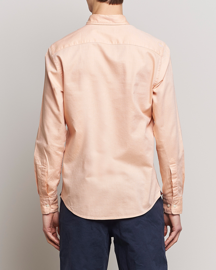 Herr | Skjortor | Morris | Structured Washed Button Down Shirt Orange