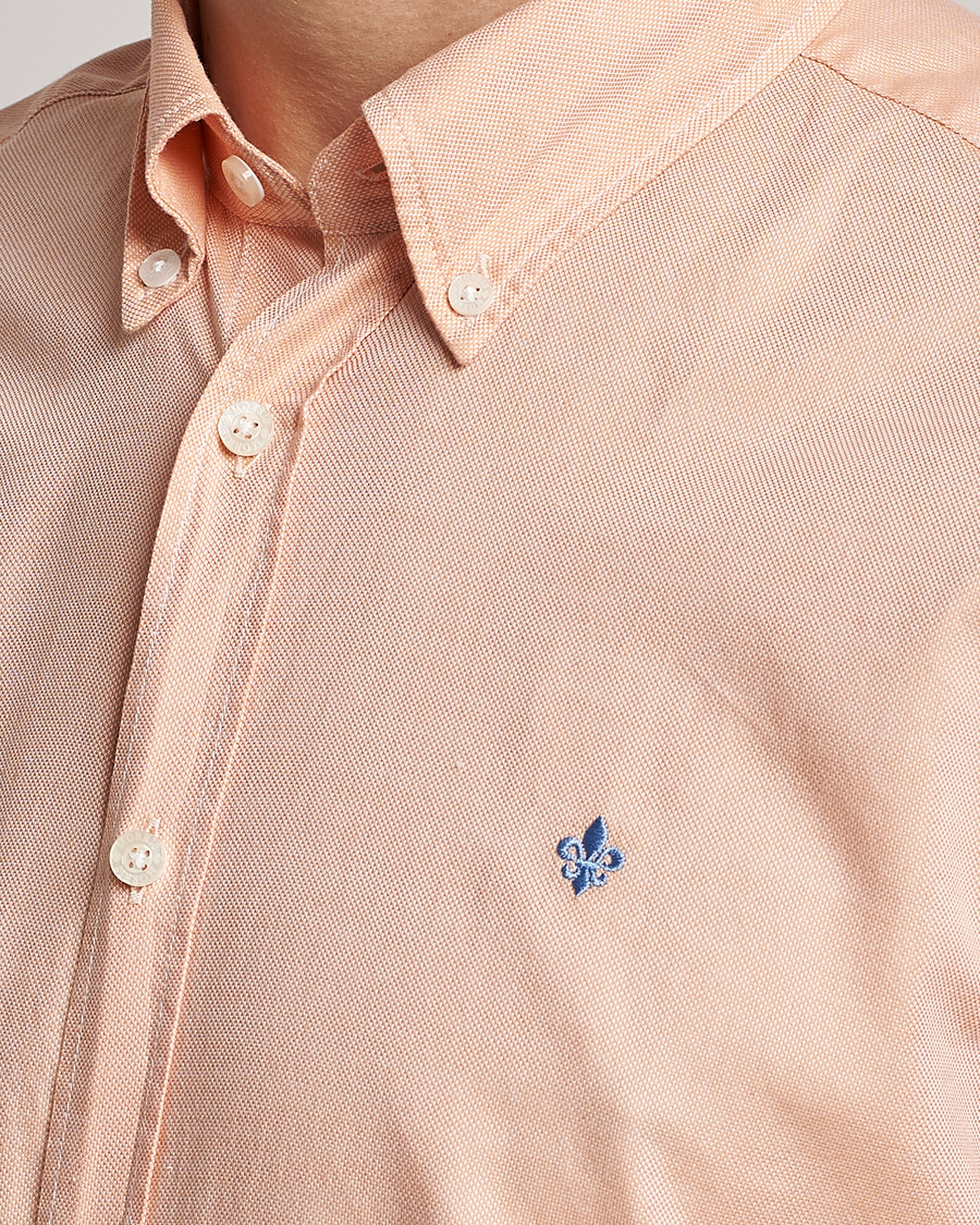 Herr | Skjortor | Morris | Structured Washed Button Down Shirt Orange