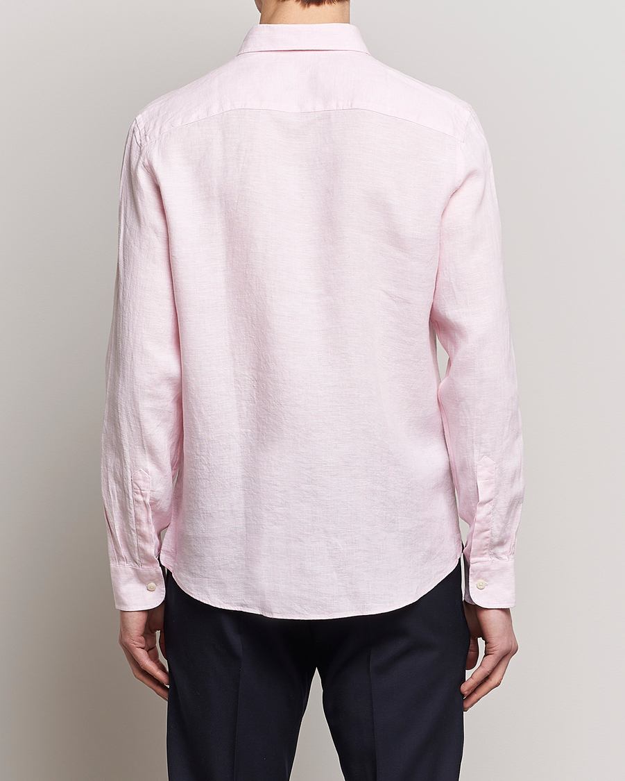 Herr | Skjortor | Morris | Douglas Linen Button Down Shirt Pink