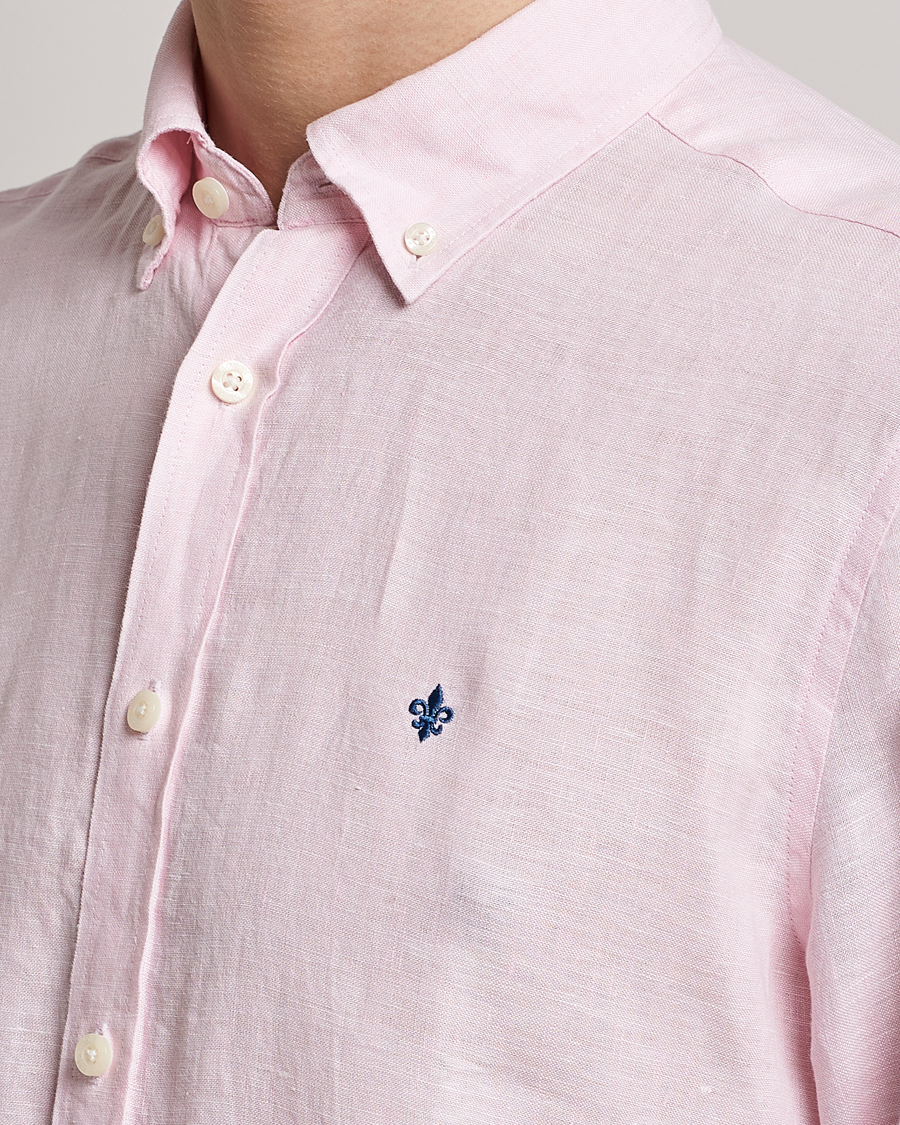 Herr | Skjortor | Morris | Douglas Linen Button Down Shirt Pink