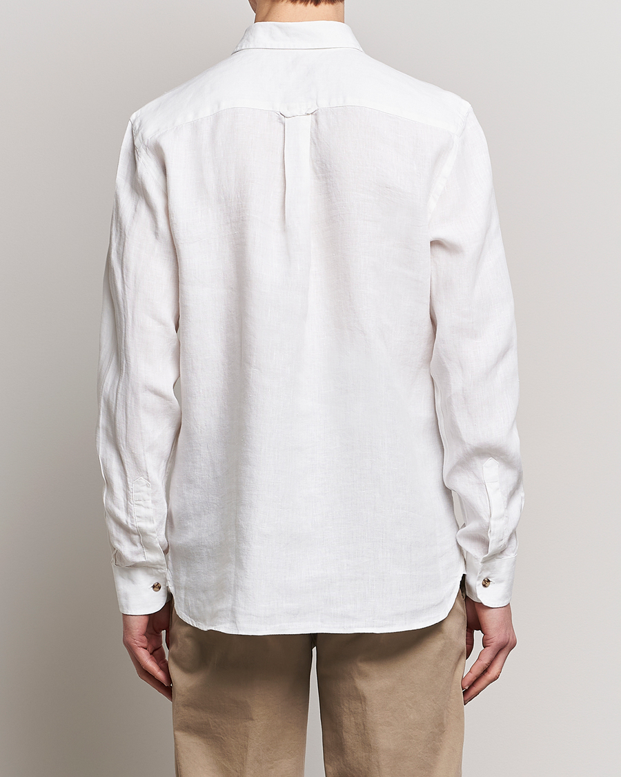 Herr | Skjortor | Morris | Safari Linen Shirt White