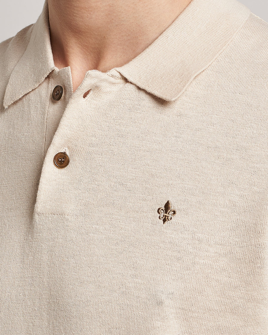 Herr | Pikéer | Morris | Harold Cotton/Linen Summer Polo Off White