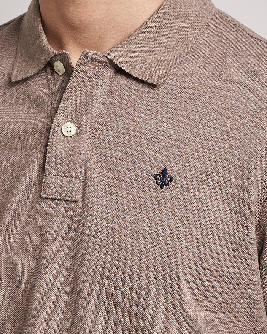 Herr | Pikéer | Morris | New Pique Light Brown Melange