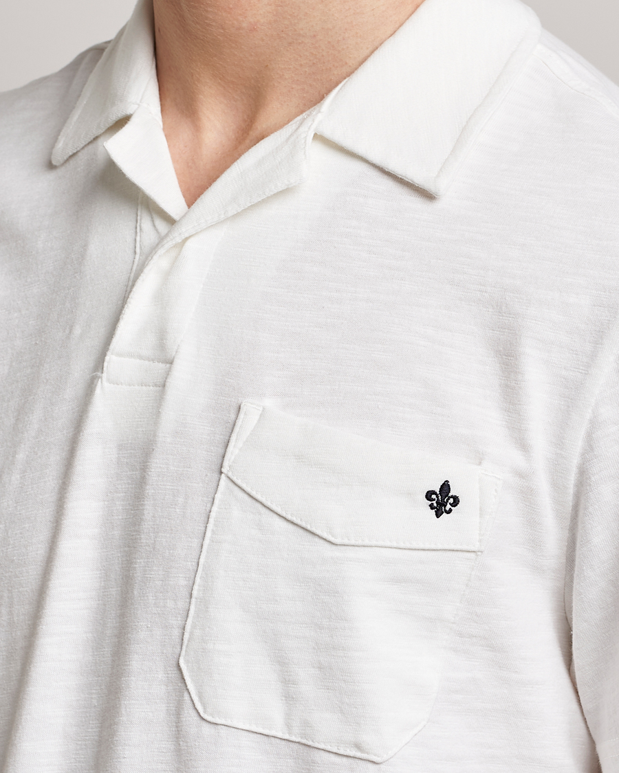 Herr | Pikéer | Morris | Clopton Cotton Blend Polo Off White