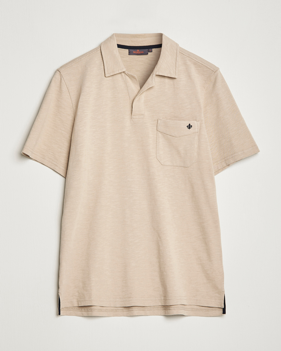 Herr | Pikéer | Morris | Clopton Cotton Blend Polo Khaki