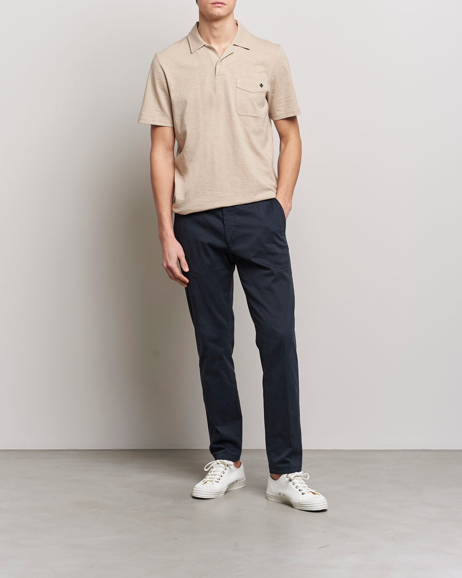 Herr | Pikéer | Morris | Clopton Cotton Blend Polo Khaki