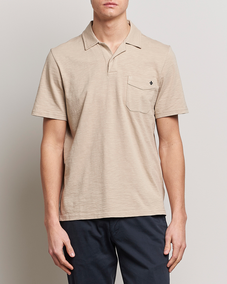 Herr | Pikéer | Morris | Clopton Cotton Blend Polo Khaki