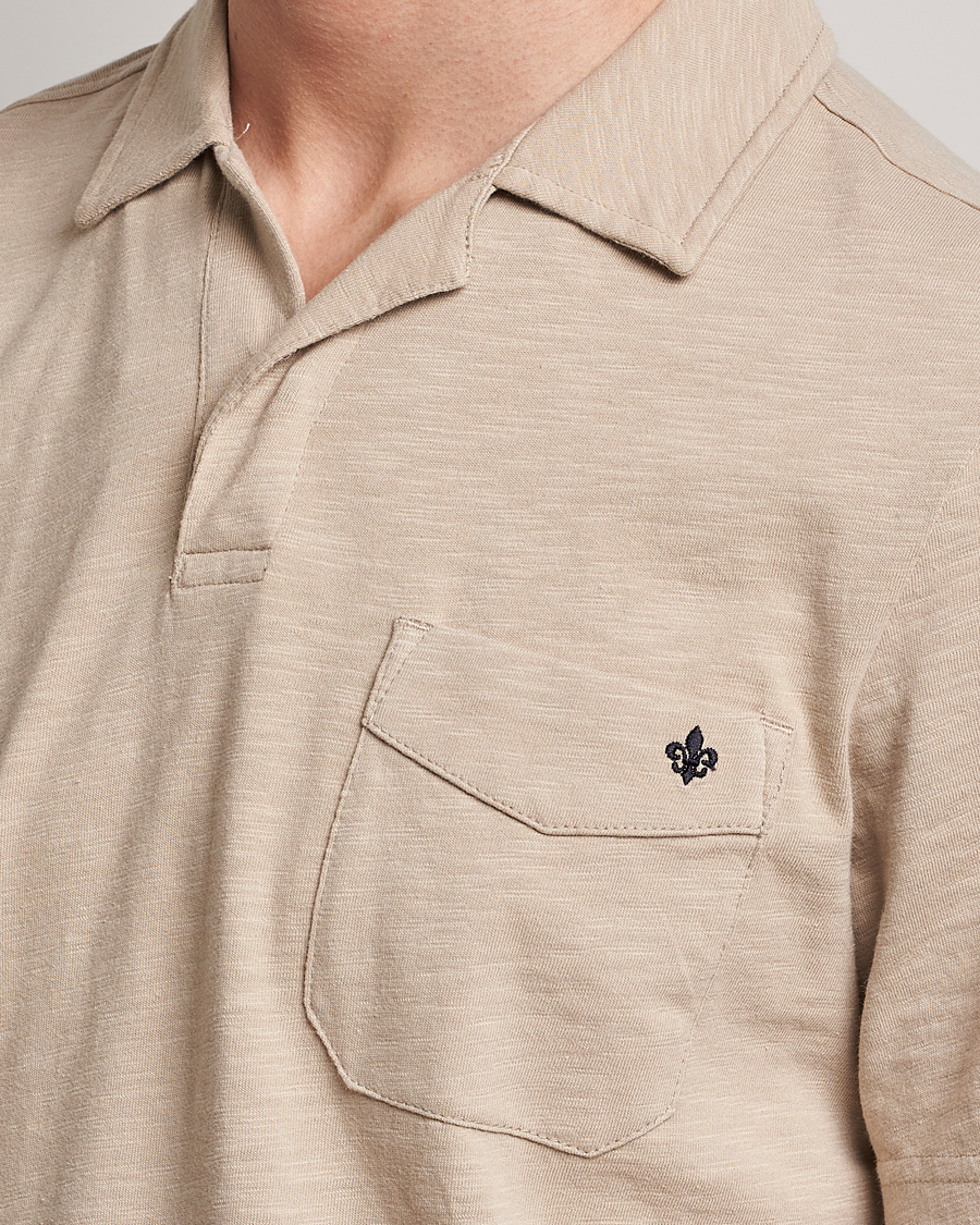 Herr | Pikéer | Morris | Clopton Cotton Blend Polo Khaki