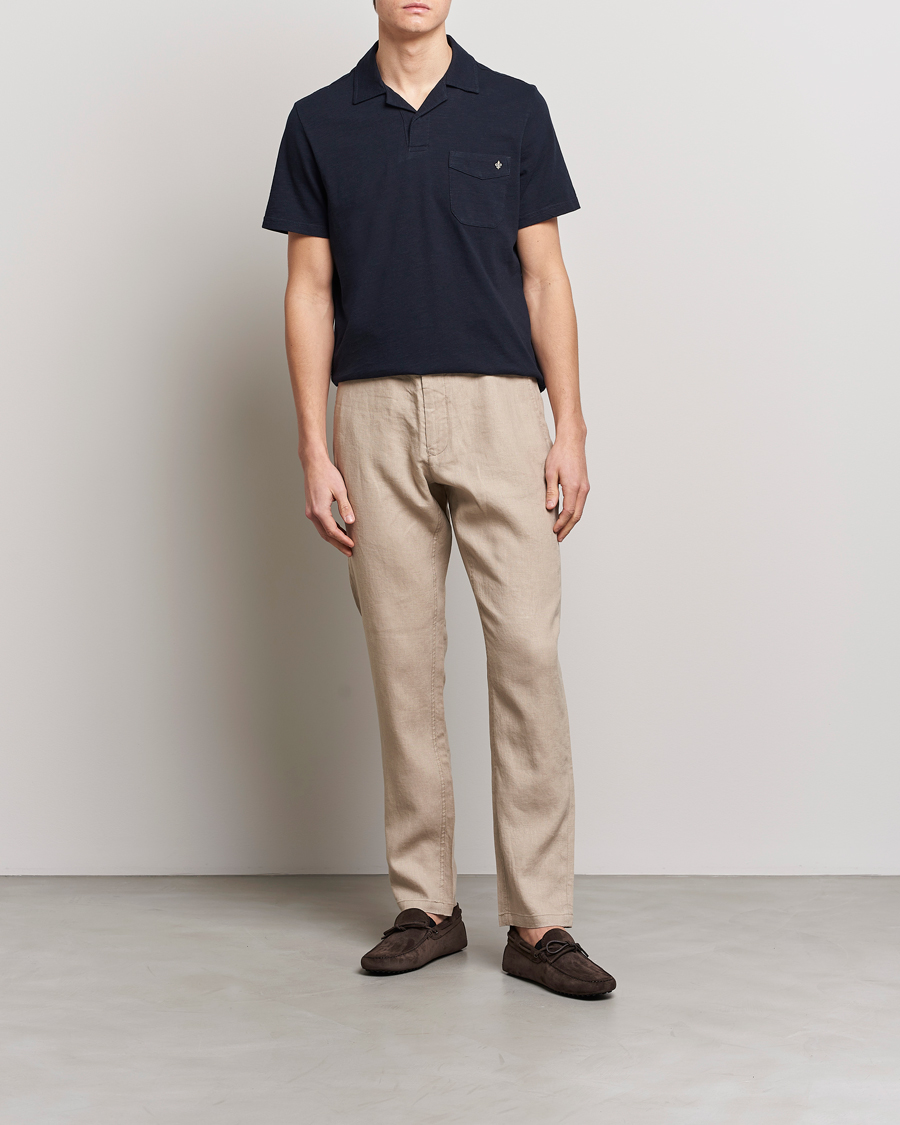 Herr | Pikéer | Morris | Clopton Cotton Blend Polo Old Blue