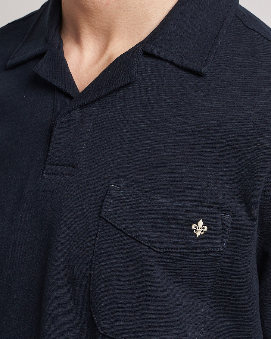 Herr | Pikéer | Morris | Clopton Cotton Blend Polo Old Blue