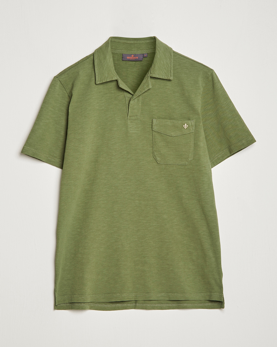 Herr | Pikéer | Morris | Clopton Cotton Blend Polo Sage Green