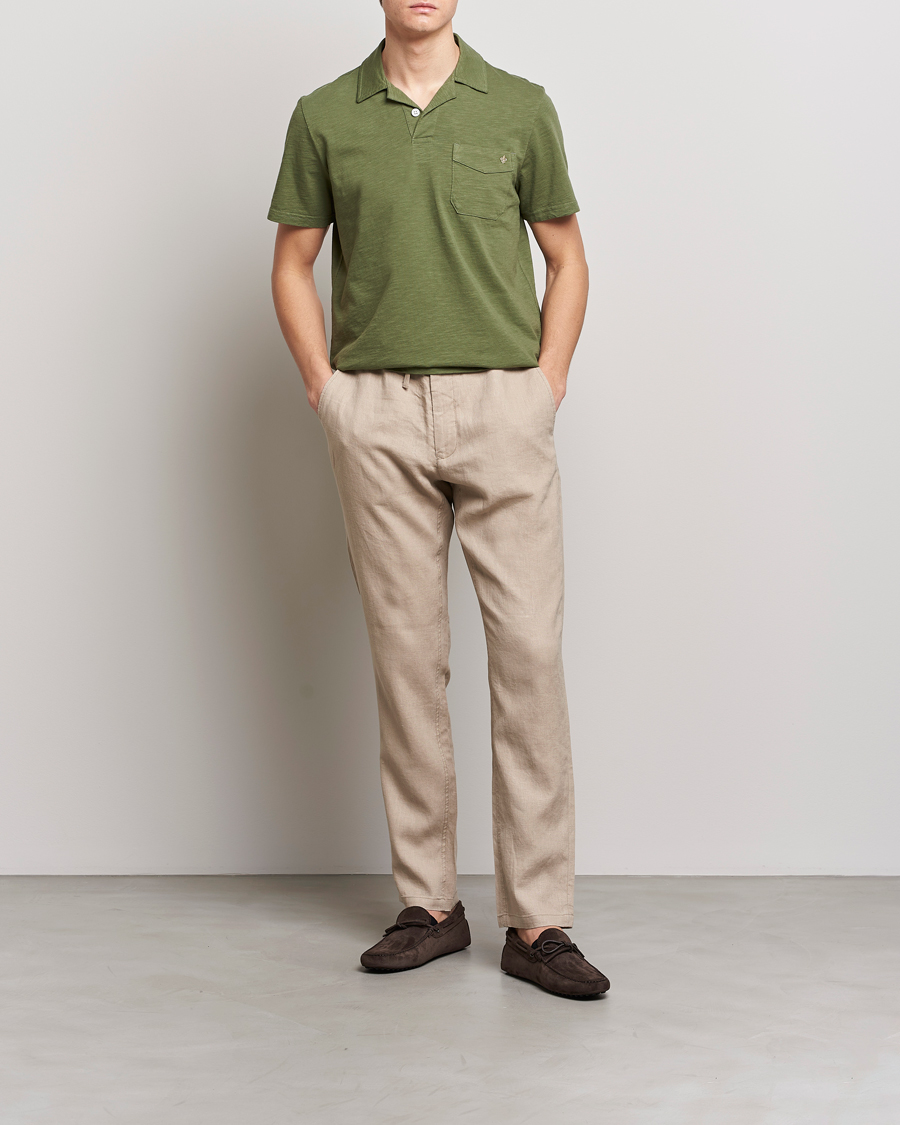 Herr | Pikéer | Morris | Clopton Cotton Blend Polo Sage Green