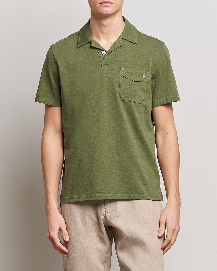 Herr |  | Morris | Clopton Cotton Blend Polo Sage Green