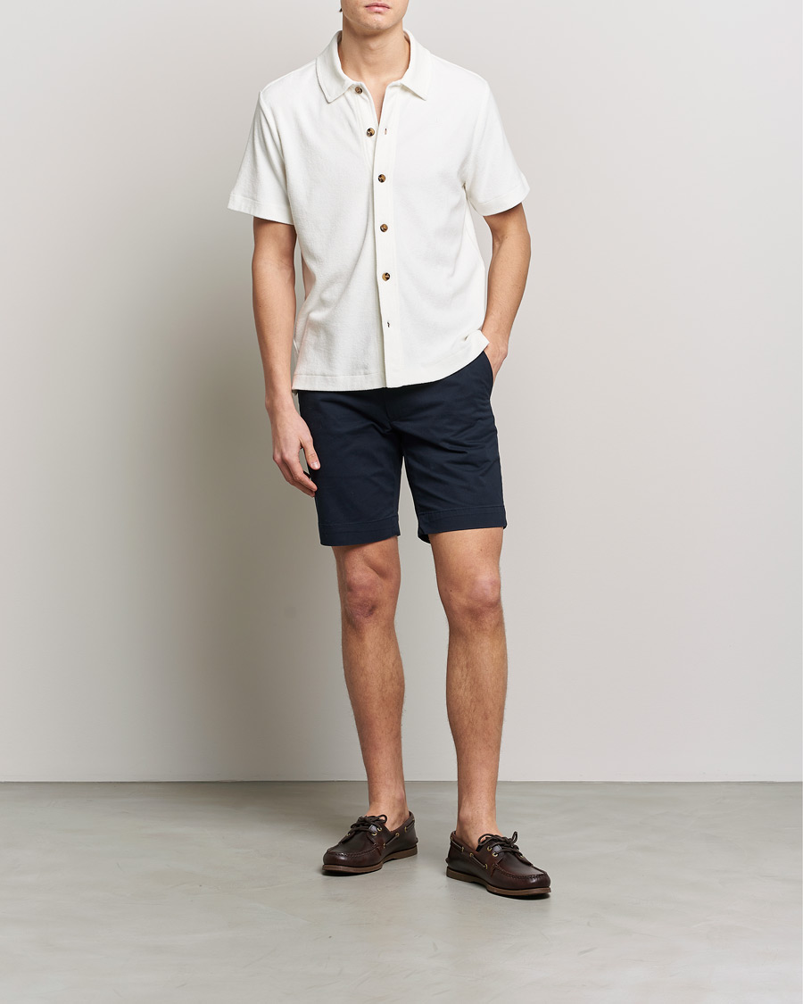 Herr | Skjortor | Morris | Hunter Terry Short Sleeve Shirt Off White