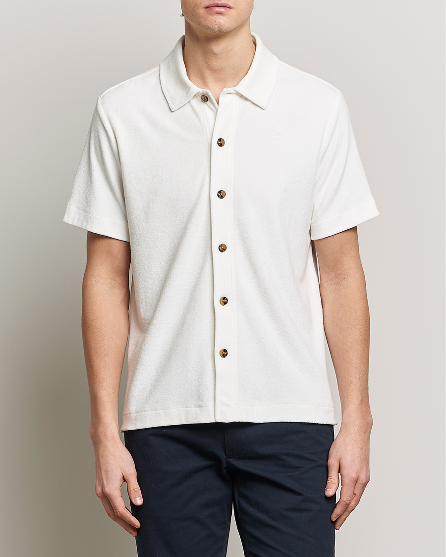 Herr | Skjortor | Morris | Hunter Terry Short Sleeve Shirt Off White