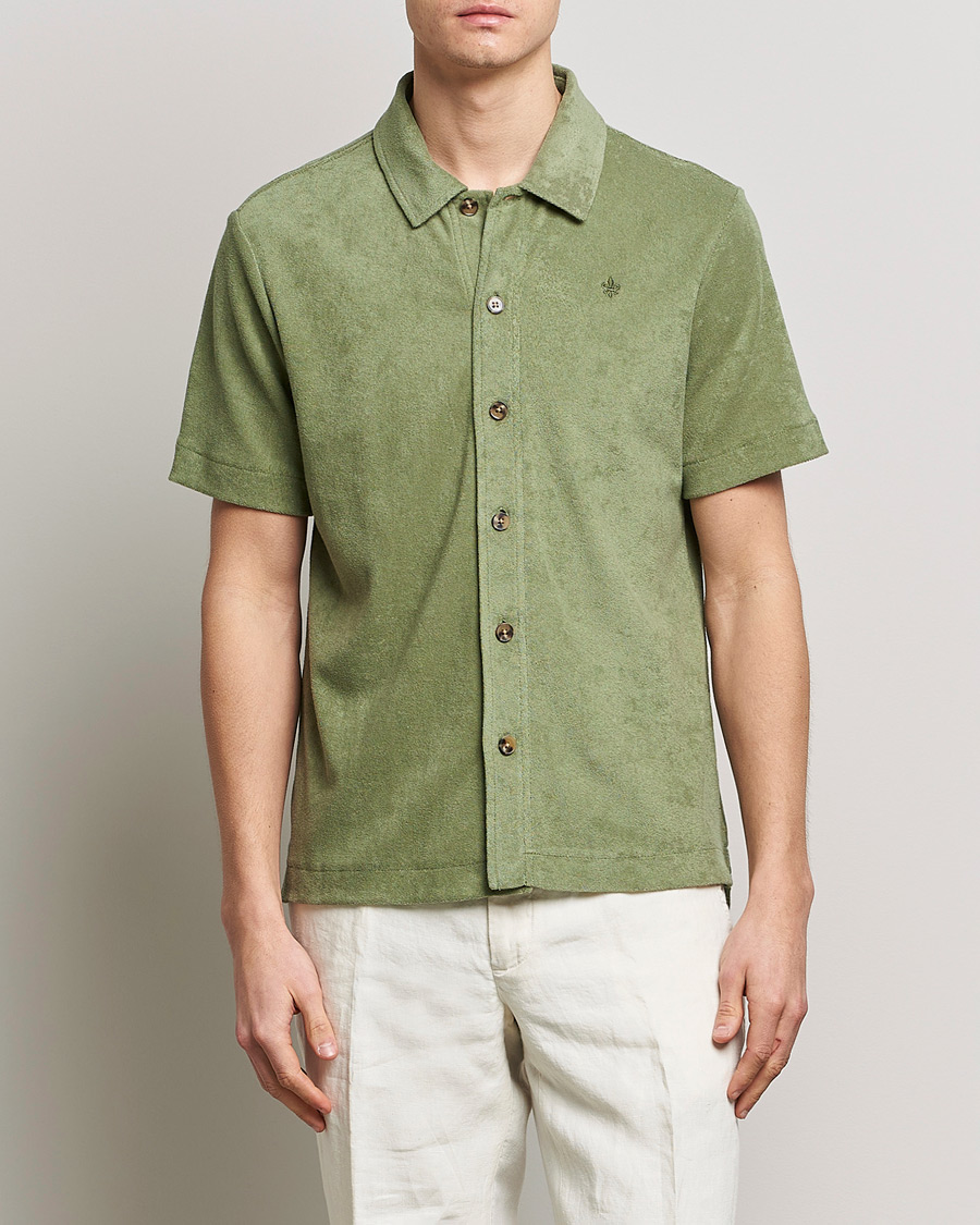 Herr |  | Morris | Hunter Terry Short Sleeve Shirt Sage Green