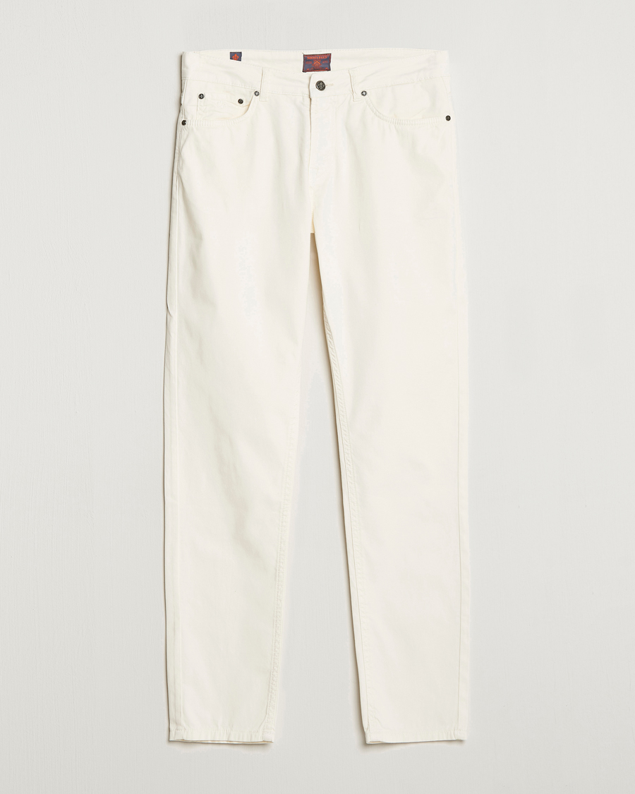 Herr | Byxor | Morris | James Structured 5-Pocket Trousers White