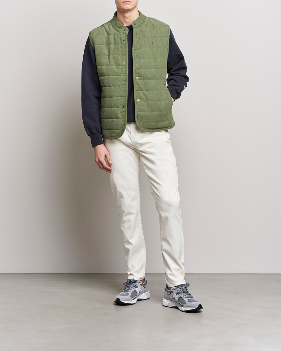 Herr | Byxor | Morris | James Structured 5-Pocket Trousers White