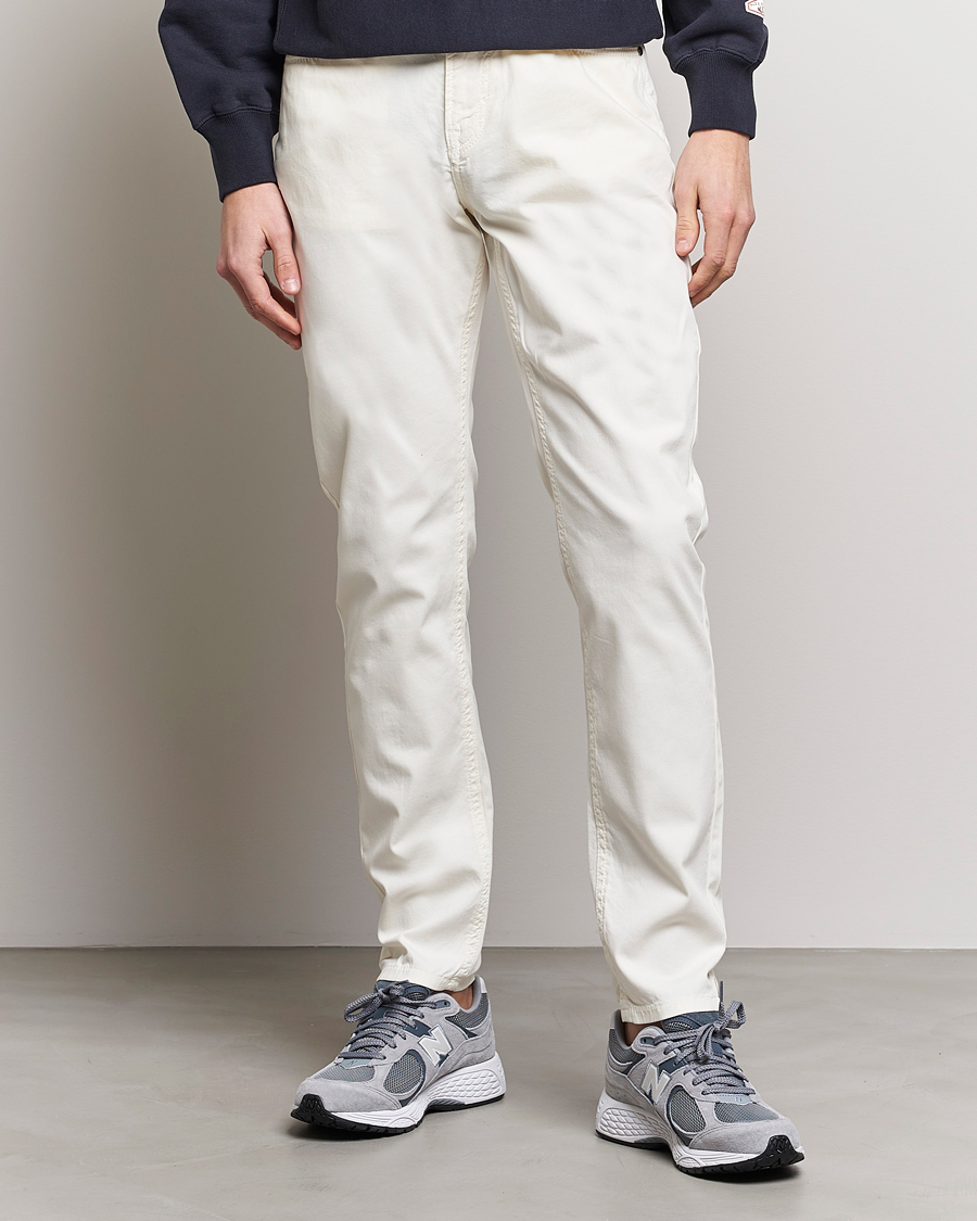 Herr | Byxor | Morris | James Structured 5-Pocket Trousers White