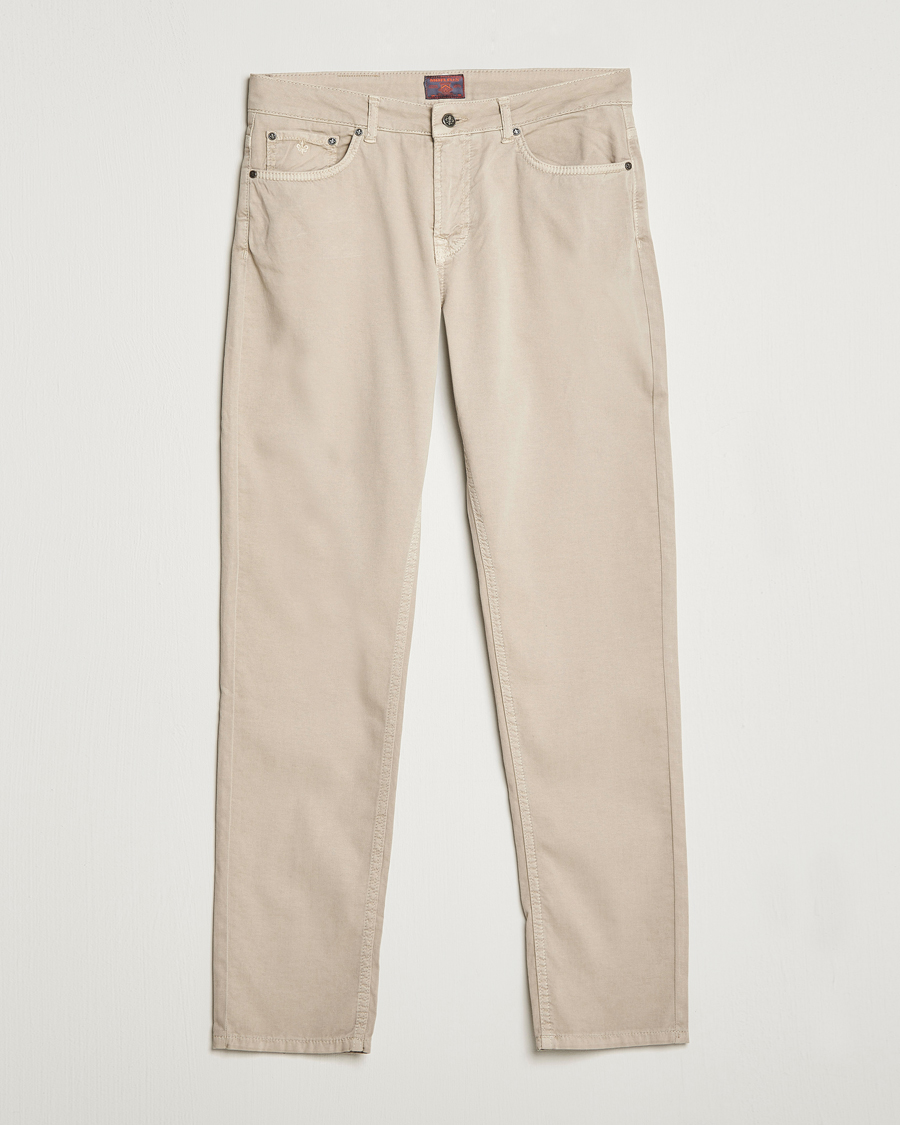 Herr | Byxor | Morris | James Structured 5-Pocket Trousers Khaki
