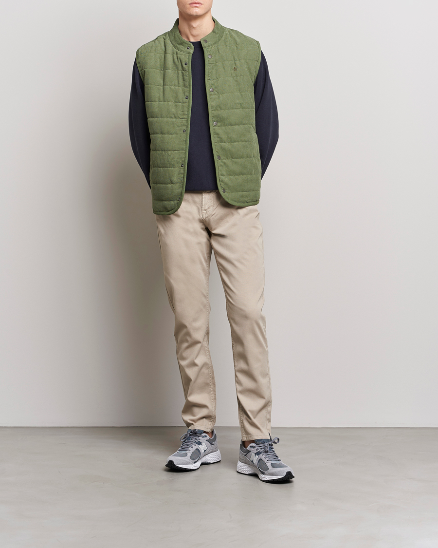 Herr | Byxor | Morris | James Structured 5-Pocket Trousers Khaki