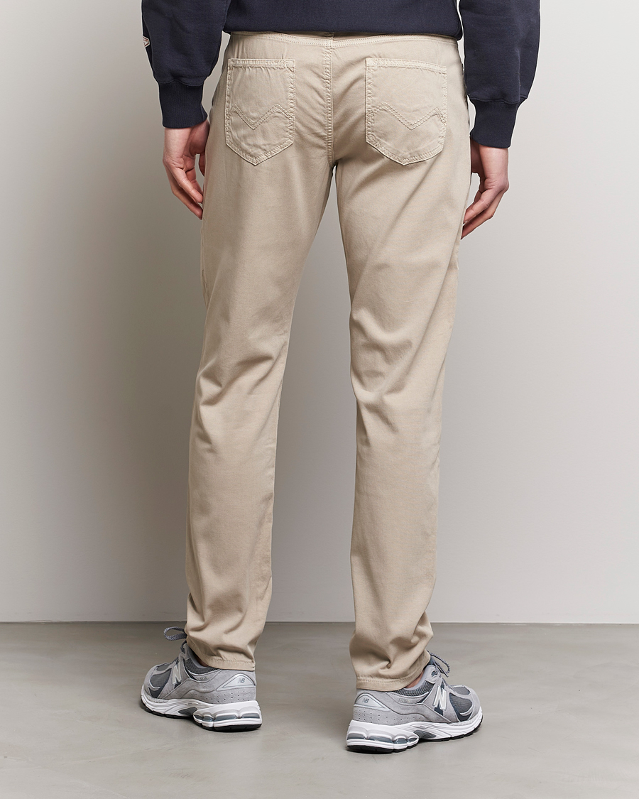 Herr | Byxor | Morris | James Structured 5-Pocket Trousers Khaki