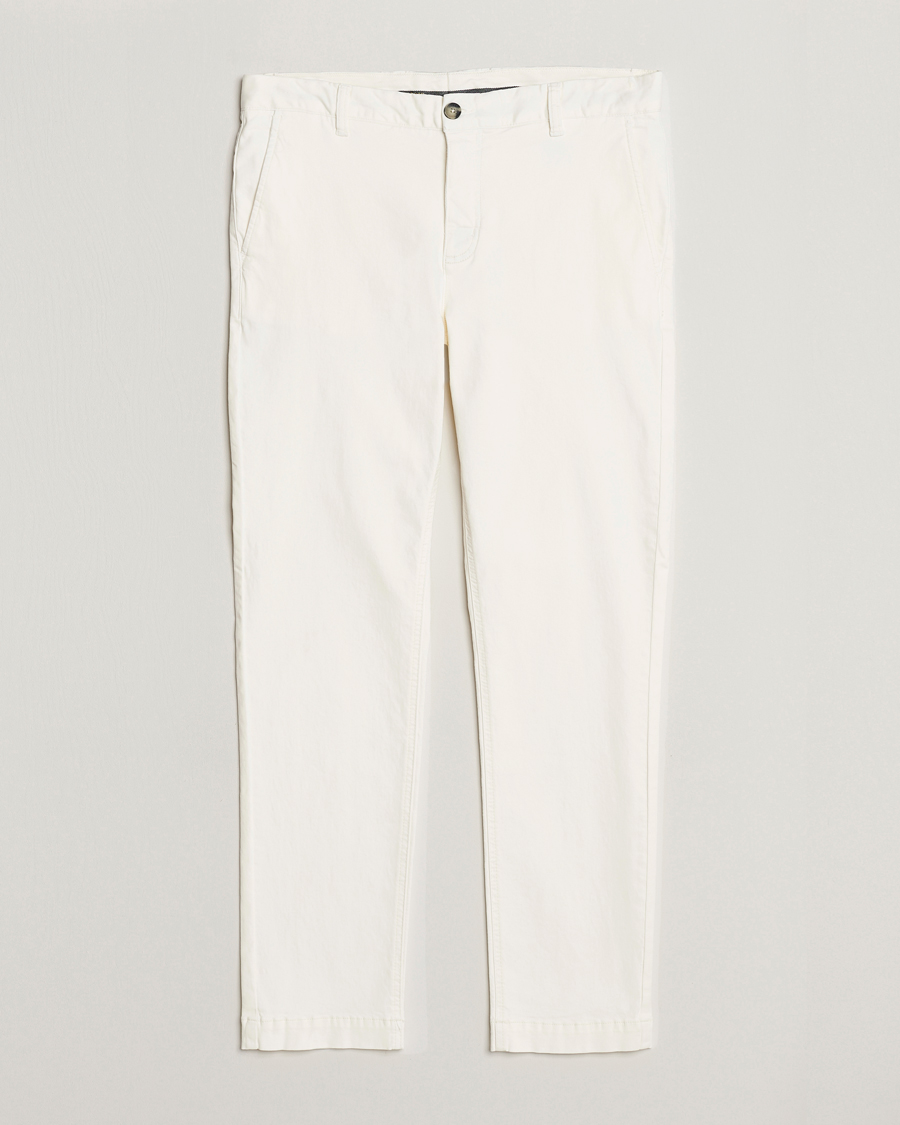 Herr | Byxor | Morris | Jeffrey Brushed Stretch Chino White