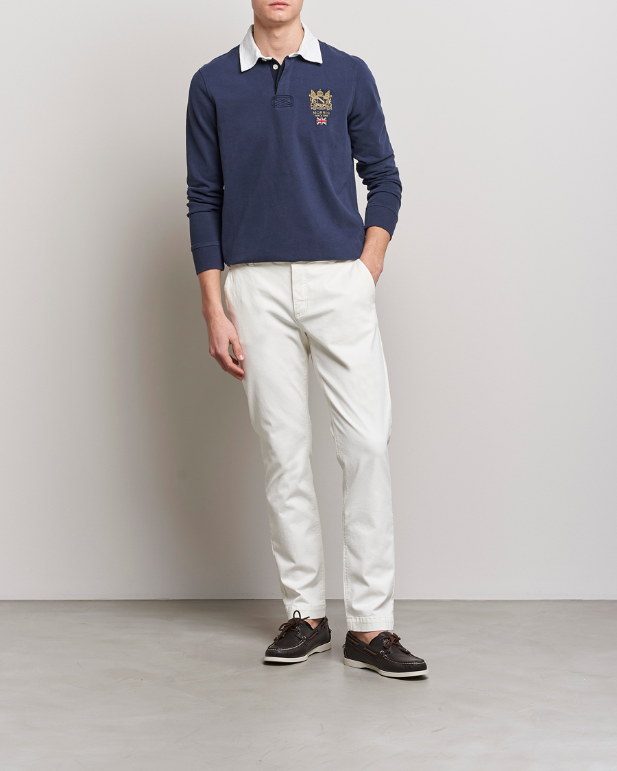 Herr | Byxor | Morris | Jeffrey Brushed Stretch Chino White