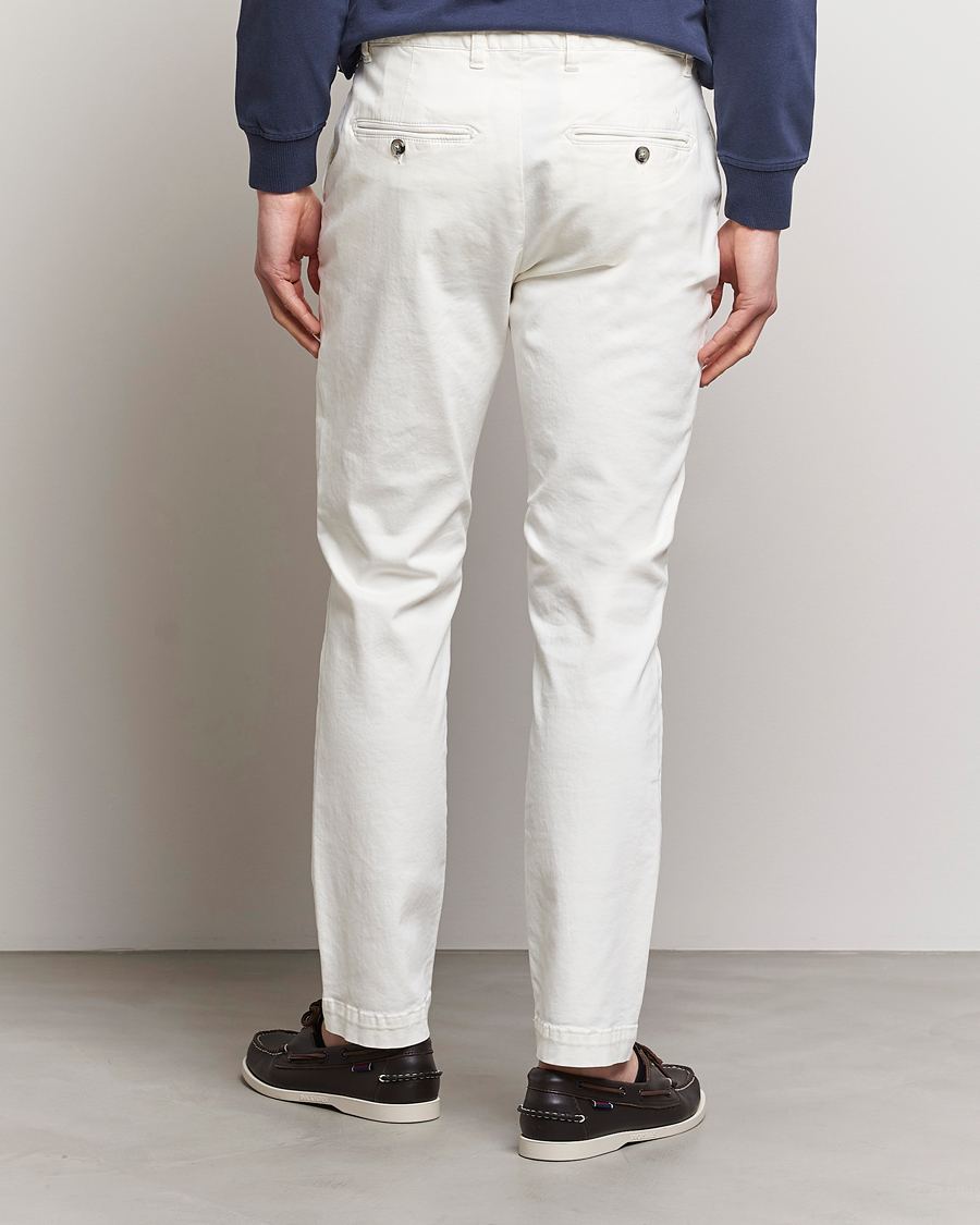 Herr | Byxor | Morris | Jeffrey Brushed Stretch Chino White