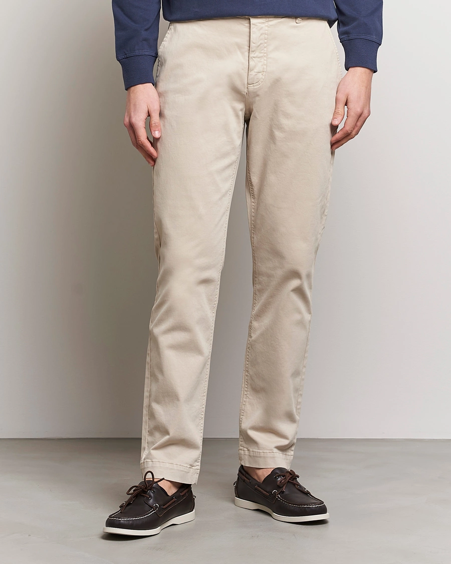 Herr | Chinos | Morris | Jeffrey Brushed Stretch Chino Khaki