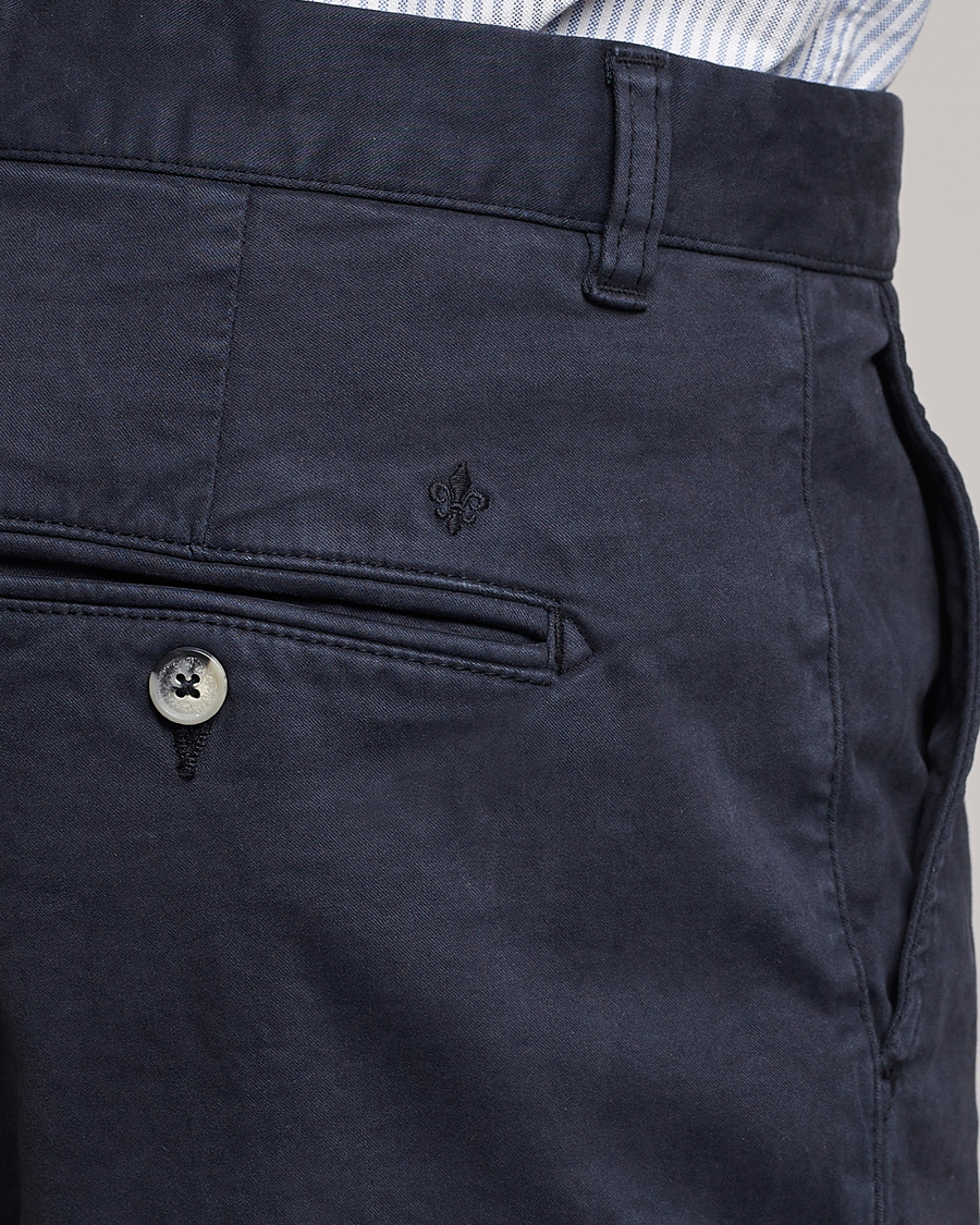 Herr | Byxor | Morris | Jeffrey Brushed Chinos Blue